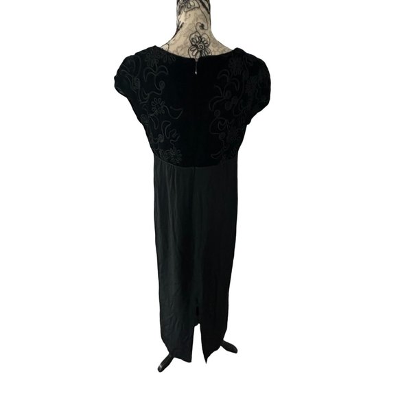 ANNA GOODYEAR Vintage Black Velvet Dress Size Small - Picture 2 of 6